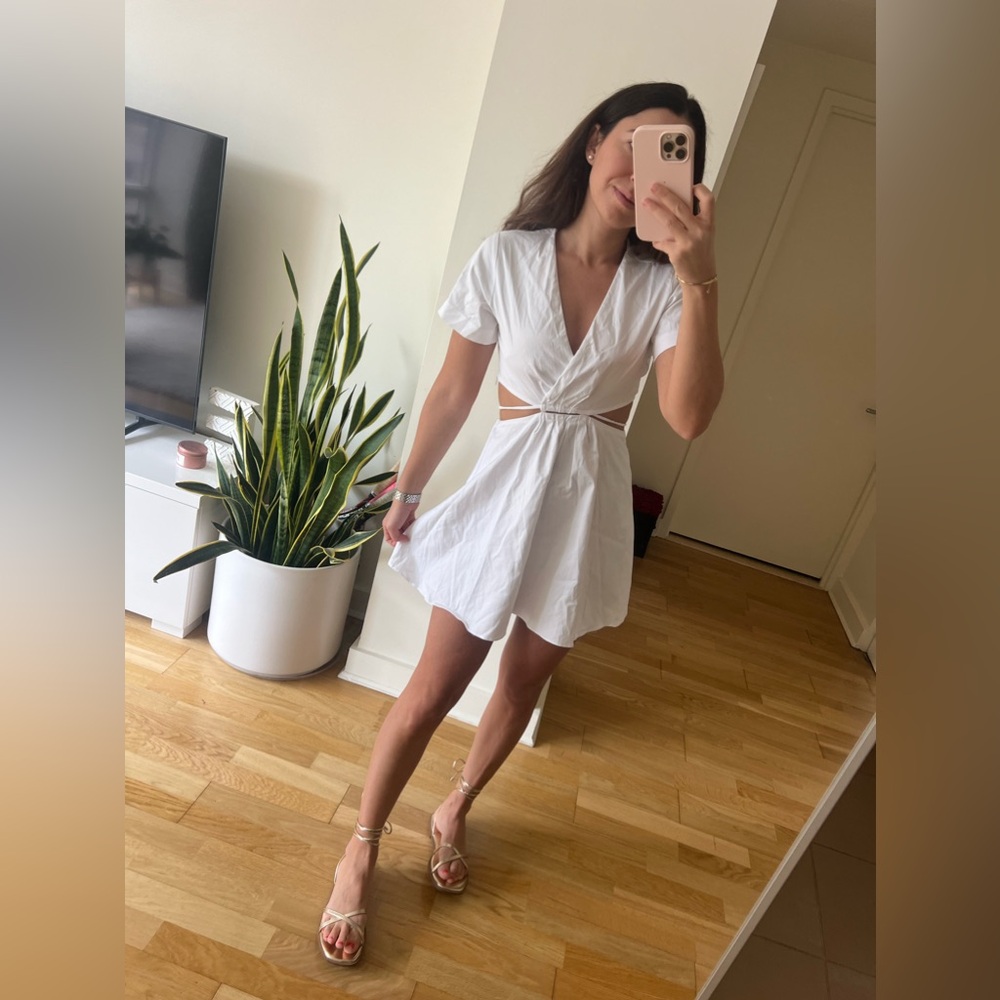 Zara white dress